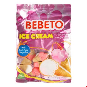 پاستیل ببتو مدل بستنی بسته 80گرمی BEBETO