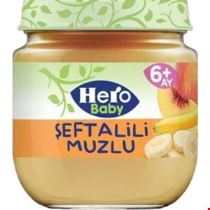 پوره مخلوط پرتقال سیب موز و هلو  هروبییی 125گرمی Herobaby