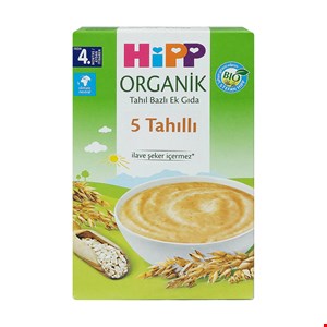 سرلاک ارگانیک5غله هیپ بدون شیر 200گرم HIPP ORGANIK5 tahilli تا2026.03