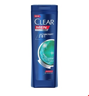 شامپو مو‌مردانه کلیبر مدل اکتیو اسپورت اروپایی حجم 400میل clear