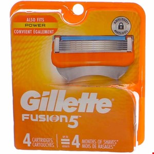 تیغ یدک ژیلت مدل 5fusionبسته4عددی Gillette