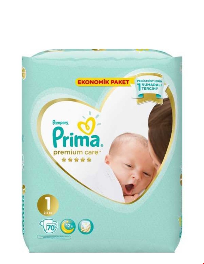 پوشک بچه پریما primaسایز 1ضد حساسیت و بسته بندی جدید و تاریخ فول 