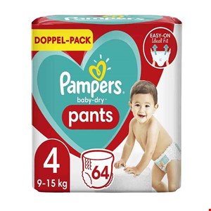 پوشک شورتی پمپرز آلمان شماره چهار بسته 64عددی pampers