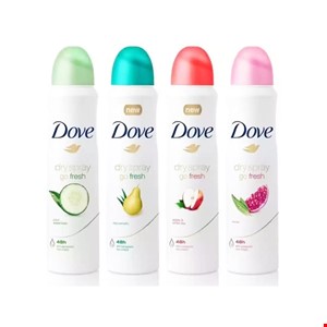 اسپری دئودورانت و ضد تعریق داو رایحه انار مدل Go Fresh